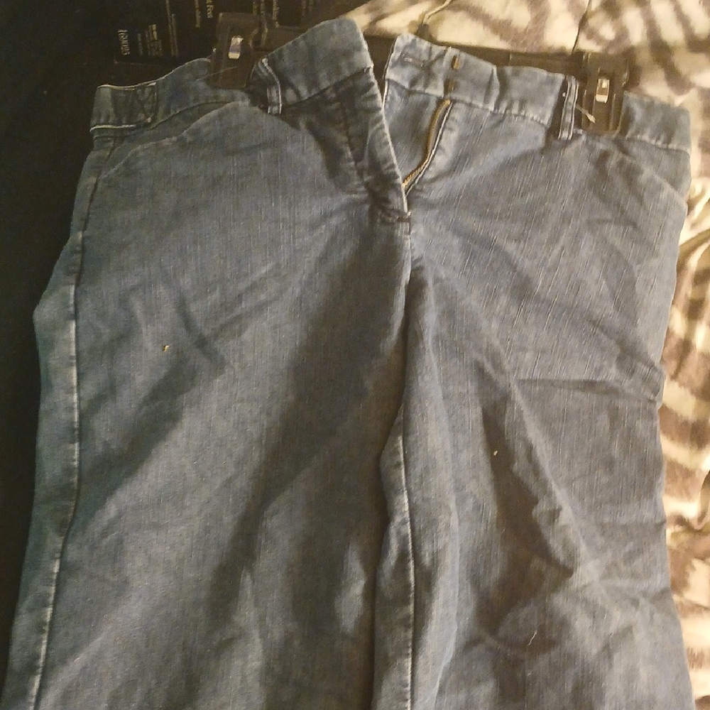 Express Blue Flare & Wide Leg Jeans